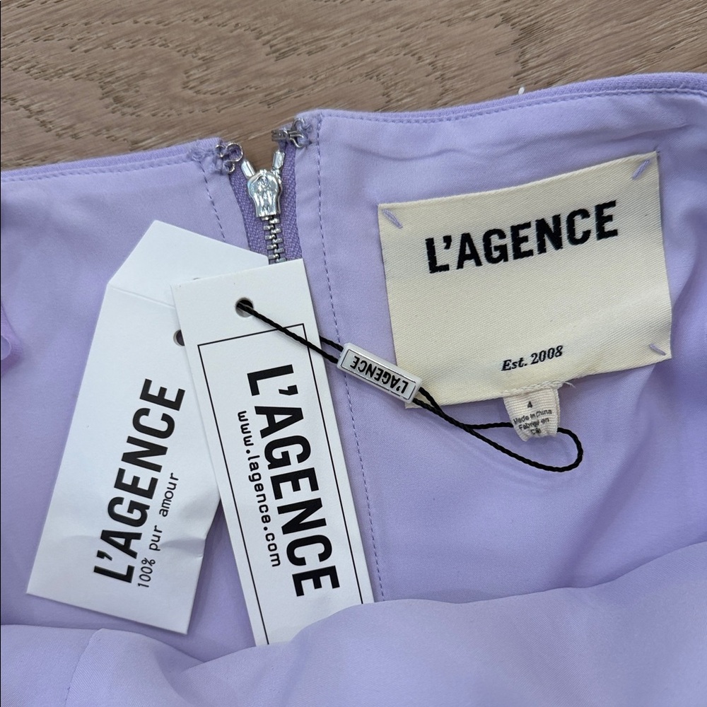 L'AGENCE Light Purple dress - Picture 3 of 4